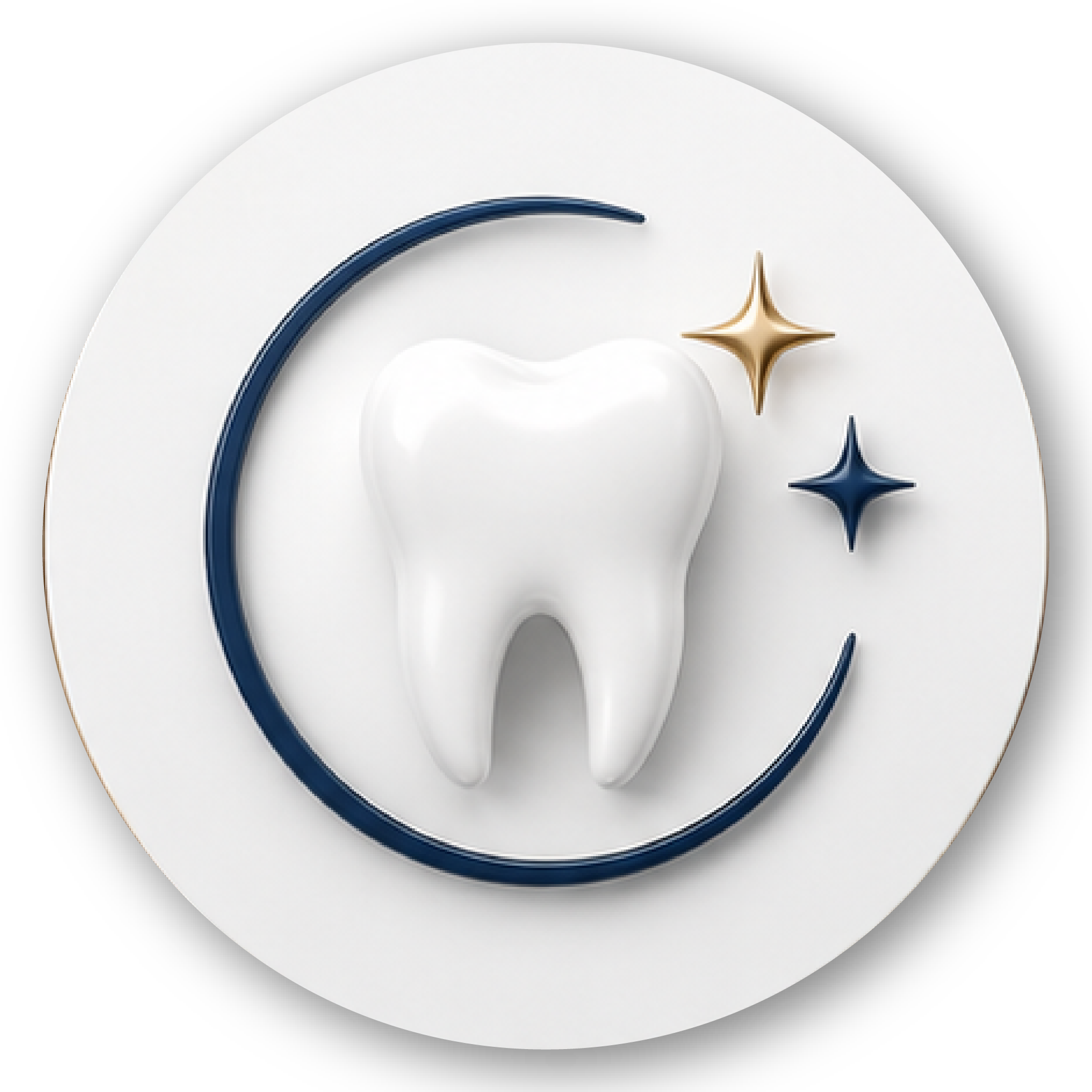 Ícone representando estética do sorriso e tratamentos odontológicos voltados para a harmonia e beleza dental.