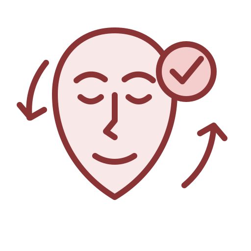 Ícone representando o acompanhamento dos resultados da harmonização orofacial