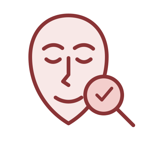 Ícone representando avaliação facial detalhada