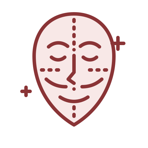 Ícone representando planejamento personalizado da harmonização orofacial