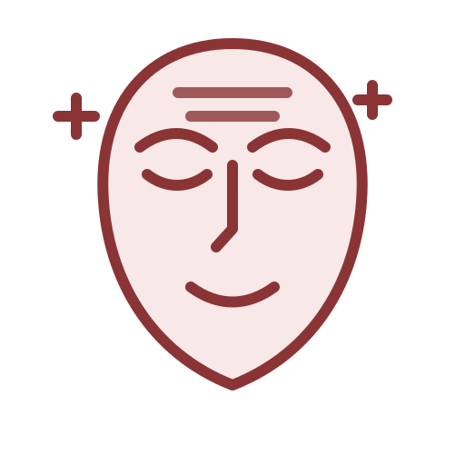 Ícone representando aplicação de toxina botulínica na harmonização facial