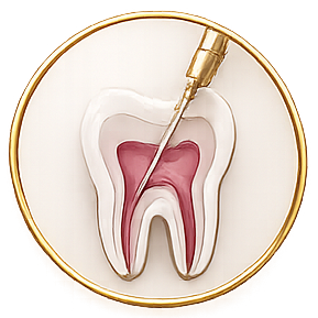 Tratamento de endodontia com acesso ao canal radicular