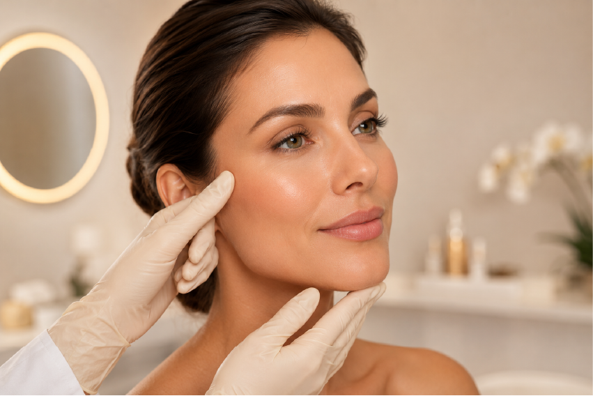 Avaliação do contorno facial para planejamento individualizado com fios de PDO