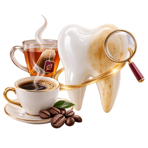 Café, chá e pigmentos relacionados à alteração da tonalidade dos dentes