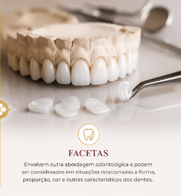 Facetas dentárias em comparação com o clareamento dental